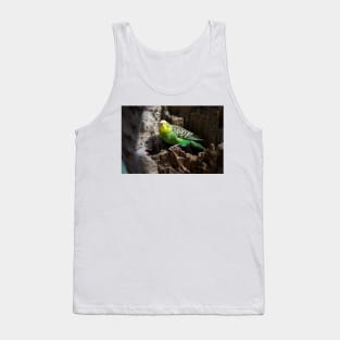 Budgie In Nest Hole Tank Top